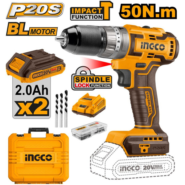 Дрель-шуруповерт INGCO CIDLI20508