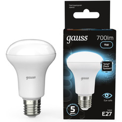 Лампа Gauss LED Reflector R63 E27 9W 4100K 106002209
