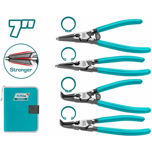 Набор съемников стопорных колец Total THTJ214042 180мм