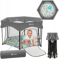 Игровой манеж Lionelo Roel Plus (Grey Multicolor)