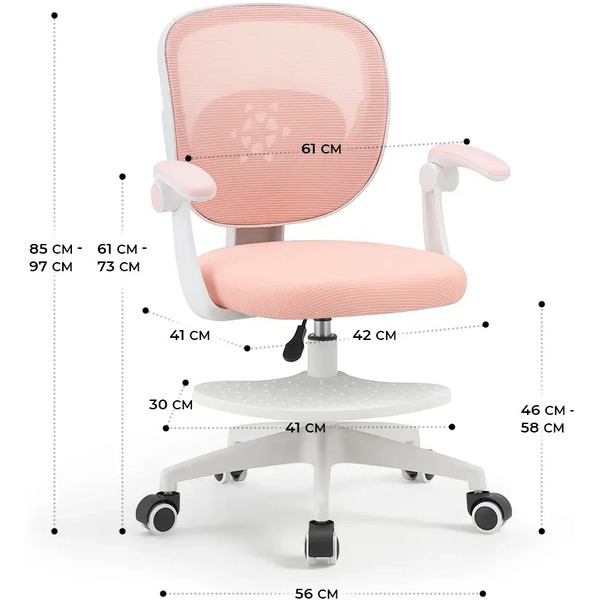 Офисное кресло Byroom BUNNY CC034B-P (розовый)