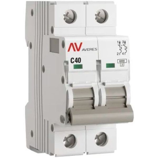 Выключатель автоматический EKF Averes AV-6 2P 40A (C) 6kA