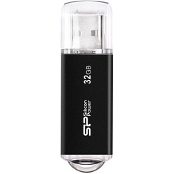 USB Flash Silicon-Power Ultima II I-Series Black 32 Гб (SP032GBUF2M01V1K)