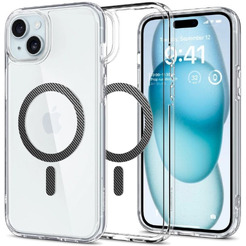Чехол для телефона Spigen Ultra Hybrid (MagFit) для iPhone 15 ACS06805 (черный)