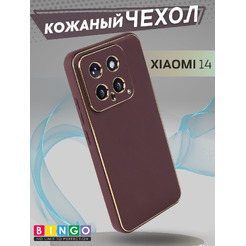 Бампер Bingo Gold Line для XIAOMI 14 Бордовый
