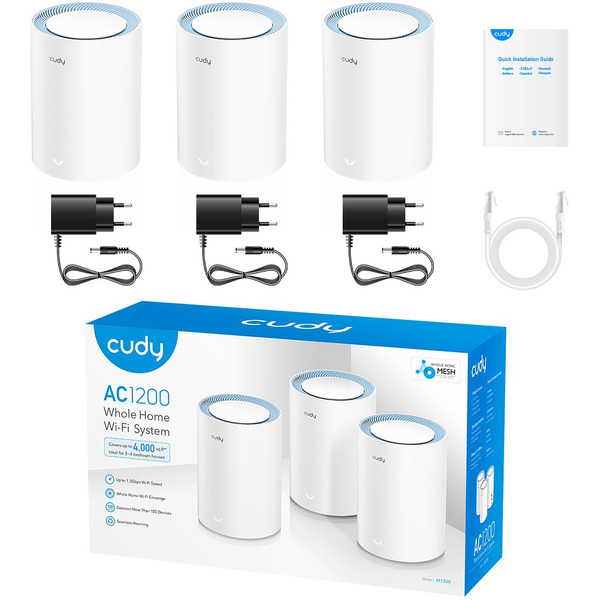 Wi-Fi система Cudy M1200 (3-Pack)