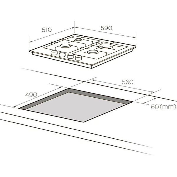 Варочная панель MIDEA MG606B