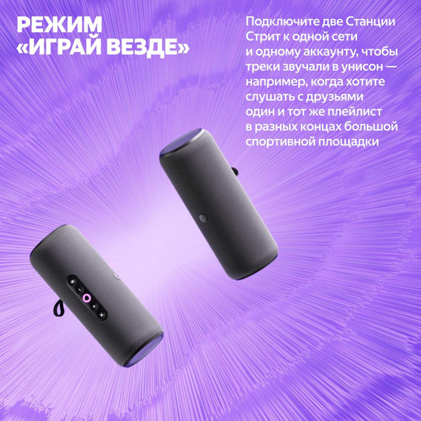 Портативная Умная колонка Яндекс.Станция Стрит YNDX-00030ORG (оранжевый)