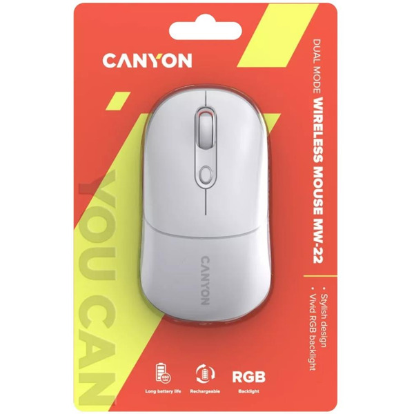 Мышь Canyon MW-22 (CNS-CMSW22SW) белый