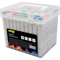 Набор маркеров для скетчинга Silwerhof Idea 2061189 (80 шт)