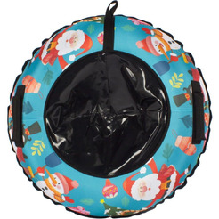 Тюбинг-ватрушка Snowstorm BZ-90 Cristmass / W112873 (90см, бирюзовый/черный)