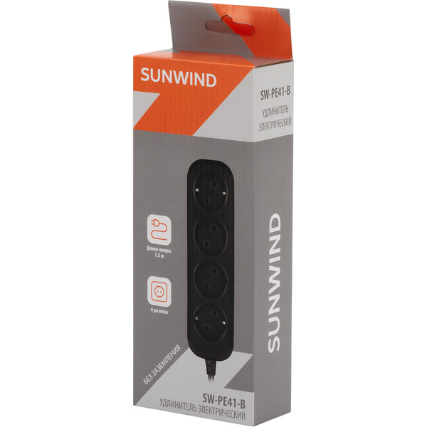 Сетевой удлинитель SunWind SW-PE41-B