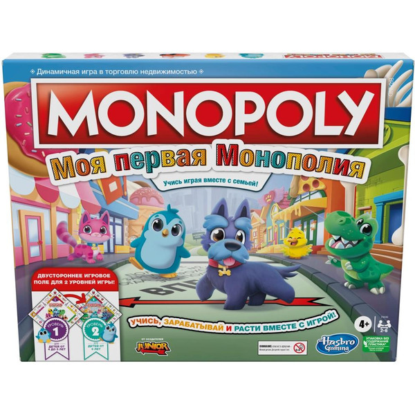 Настольная игра Hasbro Монополия. Джуниор 2 в 1 F4436121