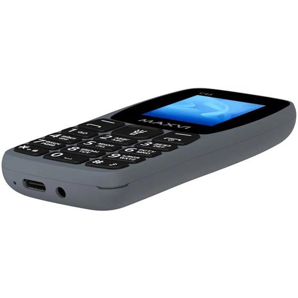 Кнопочный телефон Maxvi C45 (серый)