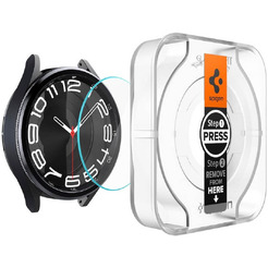 Защитное стекло Spigen EZ FIT Glas.TR для Galaxy Watch 6 Classic (43mm) AGL07067 (2шт)