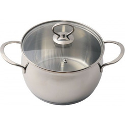 Кастрюля КУХАР Магнолия Классика 3.5л со стеклянной крышкой