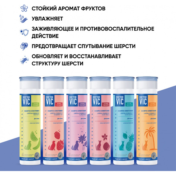 Шампунь для животных Doctor VIC Floral Magic для собак (250мл)