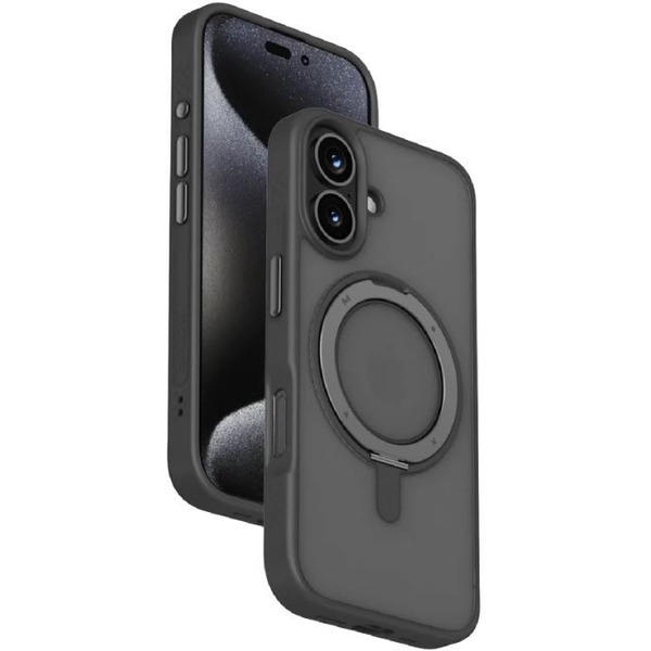 Магнитный чехол Momax CaseForm Roller для iPhone 16 Plus MRAP24LD (черный)