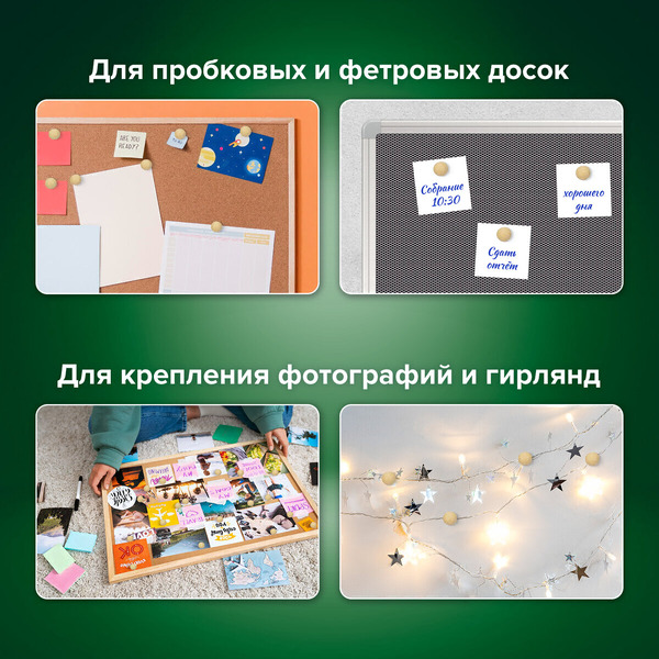Силовые кнопки-гвоздики BRAUBERG 272761 (50 шт.)