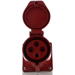 Розетка стационарная наружная EKF 124 3Р+РЕ 32А 380В IP44 PROxima