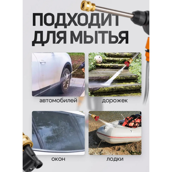 Мойка высокого давления Forsage F-PG001 (с 1-им АКБ, кейс)