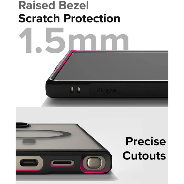 Чехол Ringke FUSION BOLD MAGNETIC для Galaxy S24 Ultra MATTE BLACK
