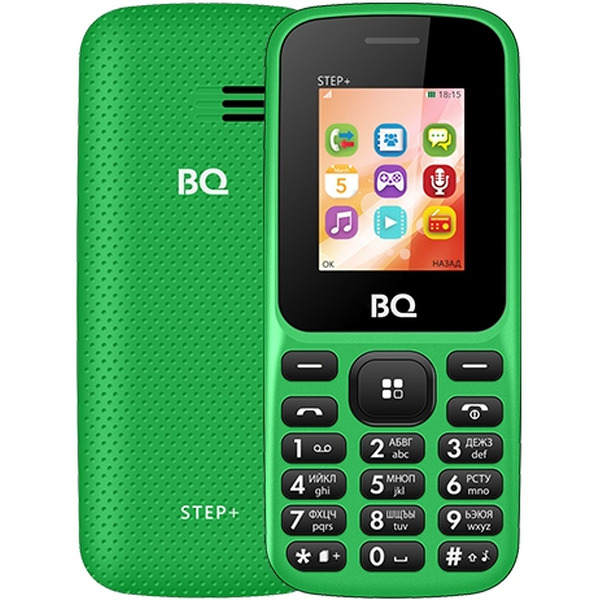 Мобильный телефон BQ-Mobile BQ-1807 Step+ (зеленый)