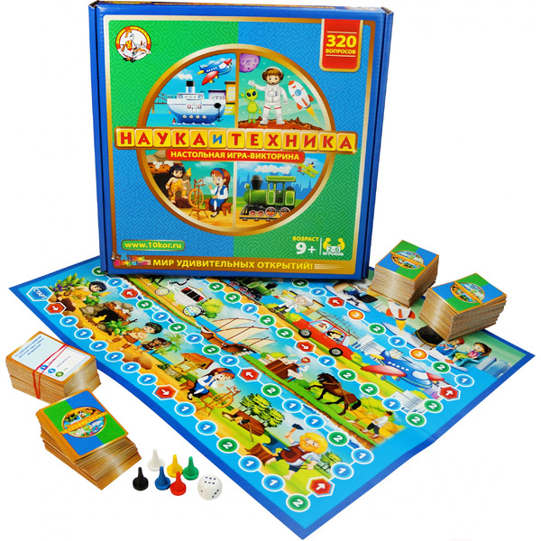 Настольная игра Десятое королевство Викторина. Наука и техника 02832