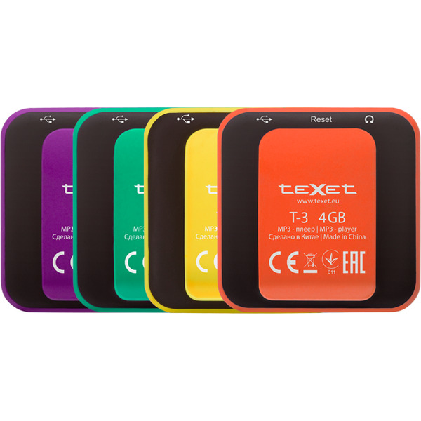 Mp3-плеер TEXET T-3 4 ГБ фиолетовый