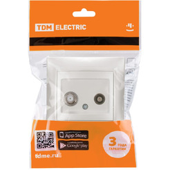 Розетка телевизионная TDM Electric Лама SQ1815-0820