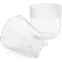 Горшок цветочный Альтернатива Линель М8406 (прозрачный)