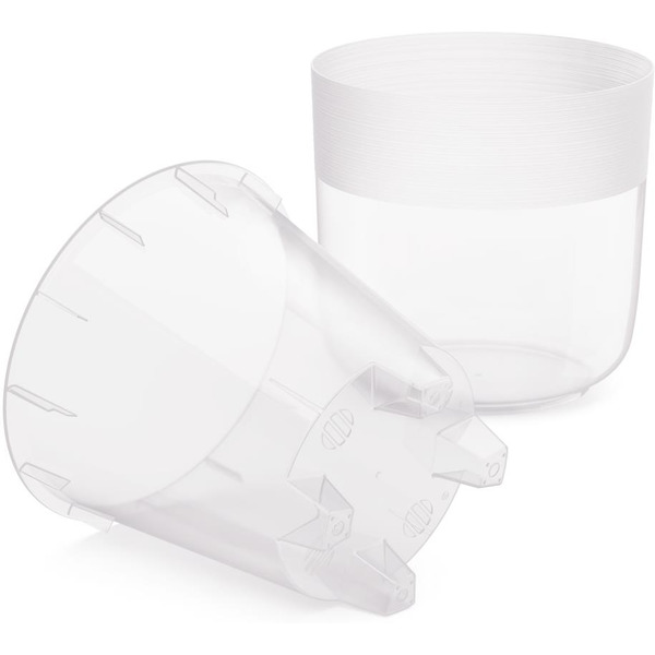 Горшок цветочный Альтернатива Линель М8406 (прозрачный)