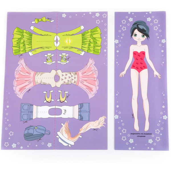 Кроватка-качалка Полесье сборная с бумажной куклой и постельным бельём 69801