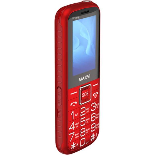 Мобильный телефон Maxvi B21ds up +ЗУ WC-112 (красный)