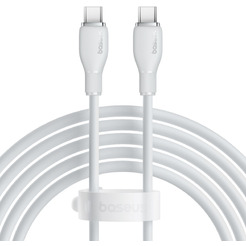 Кабель Baseus Pudding Series Fast Charging Cable 100W USB Type-C - USB Type-C P10355702221-01 (2 м, белый)