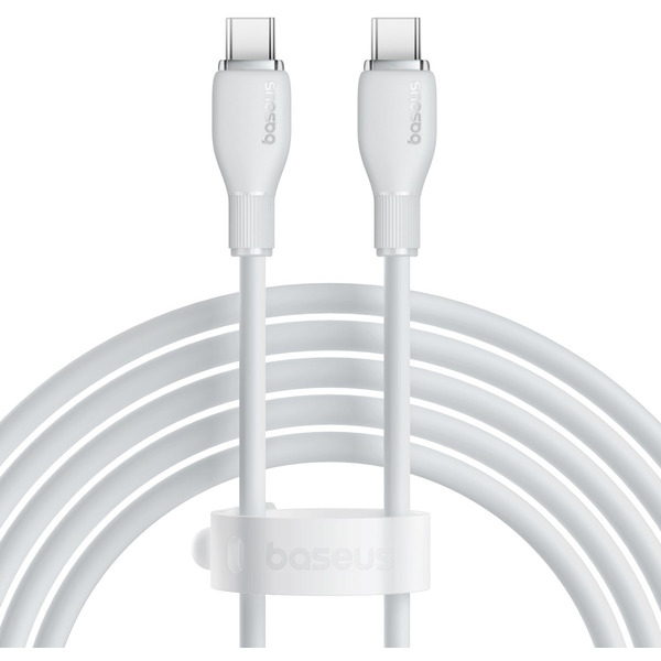 Кабель Baseus Pudding Series Fast Charging Cable 100W USB Type-C - USB Type-C P10355702221-01 (2 м, белый)