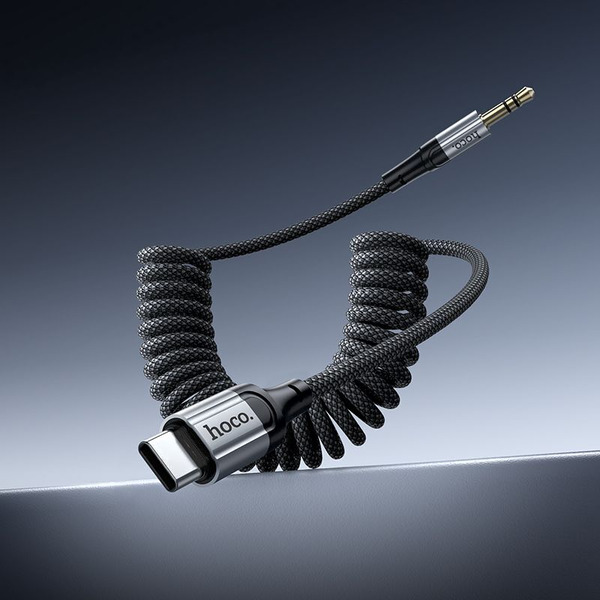 Кабель Hoco UPA33B USB Type-C - 3.5 мм Jack (1.5 м, черный)
