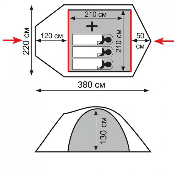 Палатка Tramp LITE Camp 3 ( V2 )