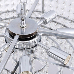 Люстра Estares Diona 10хЕ14-600х810-CHROME/CRYSTAL-220-IP20