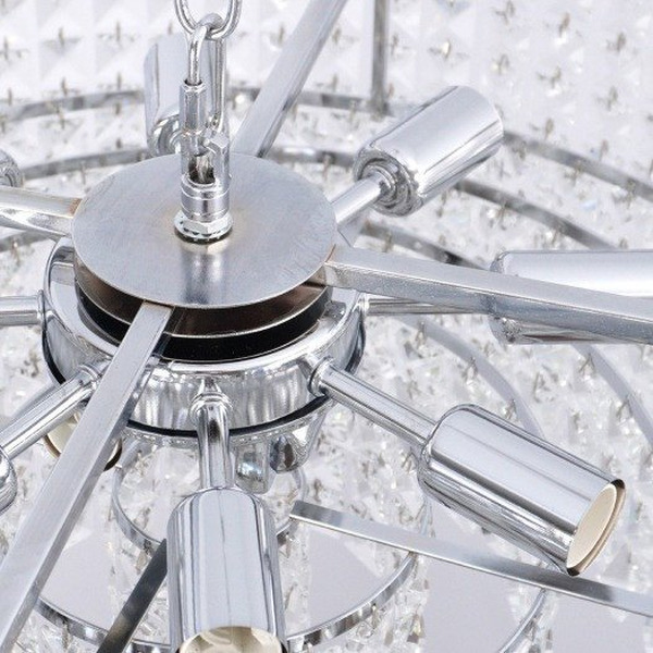 Люстра Estares Diona 10хЕ14-600х810-CHROME/CRYSTAL-220-IP20
