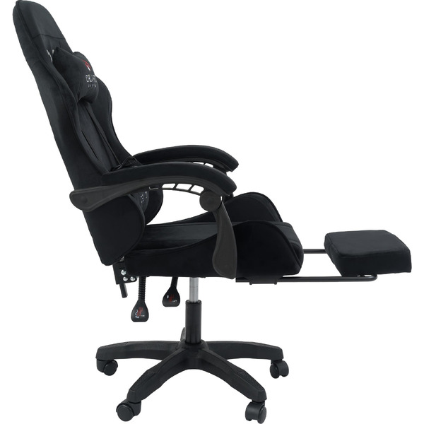 Вибромассажное кресло Calviano 1584 (велюр, черный)