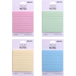 Бумага д/заметок 100 л. линейка DELI 66302