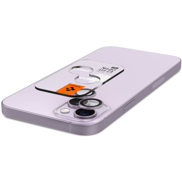 Защитное стекло Spigen Optik Pro TR EZ Fit Lens Protector для iPhone 14/14 Plus AGL05603 (2шт)