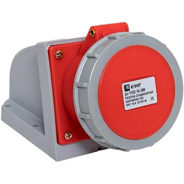 Розетка стационарная наружная EKF 1152 3Р+РЕ+N 16А 380В IP67 PROxima