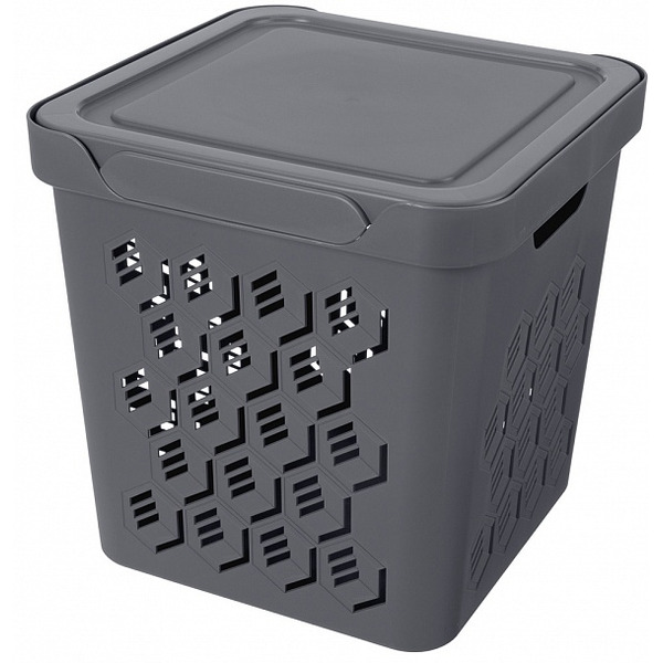 Ящик для хранения Бытпласт Econova Deluxe 18 л 433242711 (серый)