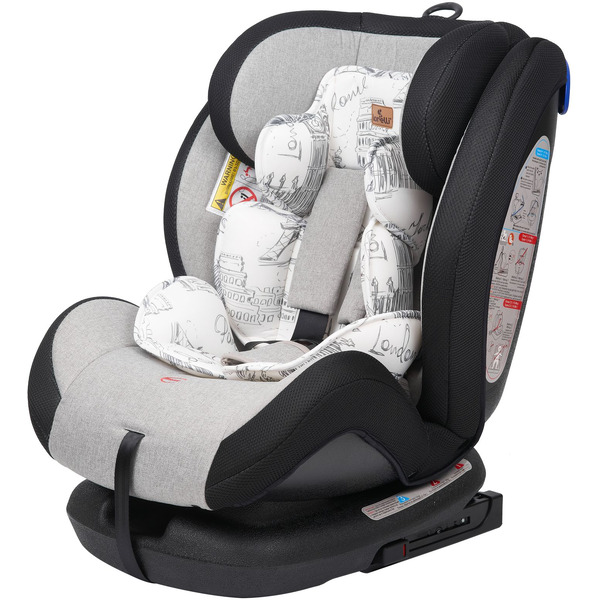 Автокресло Lorelli Corsica Izofix Black Grey Cities