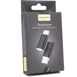 Переходник ATOM USB Type-C 3.1 - USB B micro (черный)