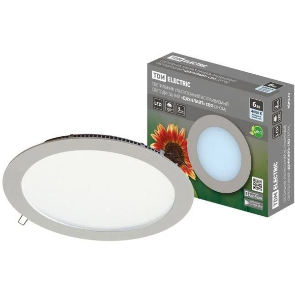 Светильник TDM "Даунлайт" СВО SQ0329-0102 (хром)