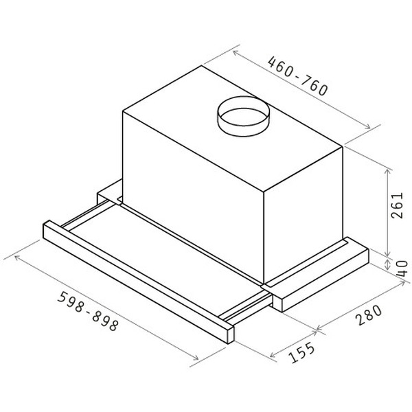 Кухонная вытяжка Elica ELITE 26 IX/A/60/VT [PRF0094051]
