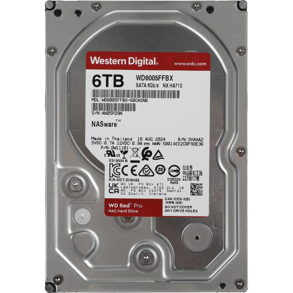 Жесткий диск WD Red Pro 6TB WD6005FFBX